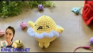 CROCHET KEYCHAIN : Amigurumi Gudetama 🌷🌹 | Gudetama Amigurumi Crochet | Crochet Amigurumi Gudetama