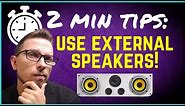 Better Sound! Hook Up an External Speaker | 2 min Projector Tips