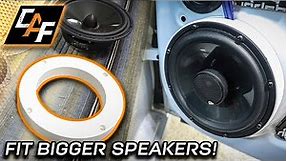 Custom Made Speaker Rings = BETTER SOUND! HOW TO!