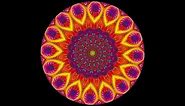 January 2024 Rainbow Fractal Mandala Evolution 4k 30 seconds