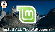 How To Install EVERY Previous Linux Mint Wallpaper!