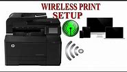 HP Laser Jet Pro 200 Color Wireless Print Setup