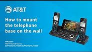 Mount the telephone base on the wall - AT&T DLP73X90