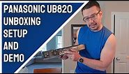 4K Blu Ray Player Panasonic UB820 Unboxing, Setup AND Demo!