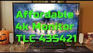 Affordable Budget 4k Monitor For Work & Gaming (The 43" TLC 43S421)