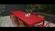 Fermob | Ribambelle XL garden table with 3 extensions in Aluminium