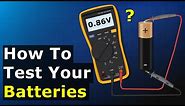 Testing Batteries With a Multimeter - AA Battery Test
