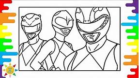 Power Rangers Coloring Pages | Mighty Morphin Power Rangers: Once & Always Coloring Pages