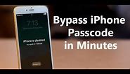 Forgot iPhone Passcode or iPhone is Disabled？How to Unlock it without iTunes?