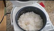 Making Rice on a JBV-S10U Tiger 5.5-Cup Micom Rice Cooker Costco. Cooking Quick Mode with 3c Jasmine