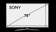 Sony 75-Inch TV Dimensions - COMPLETE GUIDE | Decortweaks