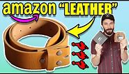 Leather Belt Review - ($10 AMAZON BELTS) - "Genuine" Leather Belt