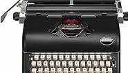 Maplefield Manual Typewriter - Vintage Typewriter for Home & Office Decor - Easy Setup, Great Gift for Writers (Black)
