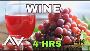 WINE - 4 HOURS of Wine yards, wine making and tasting Background Ambient Video