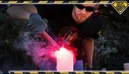 Road Flare vs Liquid Nitrogen! TKOR Busts Out On Some Cool Road Flare Tricks!