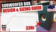How to Design, Size & Tune a Ported Subwoofer Box in WinISD for Deep Bass: Home Theatre or Car Audio