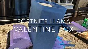 Fortnite Llama Valentine’s Day box| Valentines day box DIY 2020