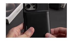 Spigen Slim Armor CS Designed for iPhone 15 Pro Case (2023), [Military-Grade Protection] [Card Holder] - Black