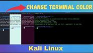 How to Change COLOR of TERMINAL on Kali Linux