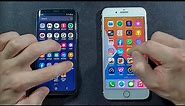 Samsung S9 vs Iphone 7 Plus Comparison Speed Test