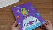 Sherr 24 Pcs Kids School Folders with Pockets Decorative File Folders with 2 Pocket Cute Folders for Kids School, Office, Classroom Supplies, 12 Designs, 11.5 x 8.5 Inches (Astronaut)