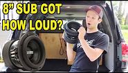 How Loud Can a HUGE 8" Subwoofer Get? | Sundown SA8
