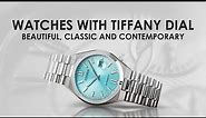 Tiffany Dial Watches | Tissot T-Classic Round Blue Watch | Citizen Automatic Round Blue Watch