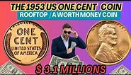 USA Liberty One Cent Coin 1953 / Ultra A Lot Money Coin