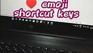 How to type heart ♥️ emoji on your laptop? #shortcut #keyboard #shorts