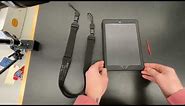 Adding a strap to a hard plastic standing iPad case