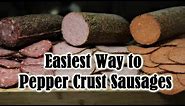 How to Pepper Crust your Sausage/Salami