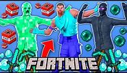 I recreated Minecraft Skins in Fortnite... (Creeper, Steve, Enderman)