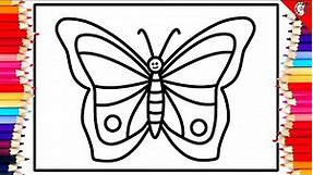 Beautiful Butterfly Coloring Pages for Kids | Creative Coloring Adventure! 🦋✨🖍️🌈"