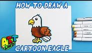 How to Draw a CARTOON EAGLE