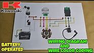 KAWASAKI MOTORCYCLE WIRING DIAGRAM AND WIRE COLOR CODING CONNECTIONS AND FUNCTIONS