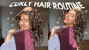 UPDATED CURLY HAIR ROUTINE! my 2c/3a wavy and curly hair routine ft. dossier :)