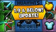 Huahwi InFinite 16x16 Texture Pack [1.9/1.8/1.7 & Below] (Minecraft PvP/UHC Resource Packs)