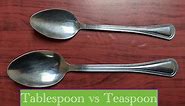 Cooking Basics | TableSpoon Vs TeaSpoon | Size and Measurements