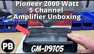 Pioneer 2000 Watt 5 Channel Amplifier Unboxing | GM-D9705