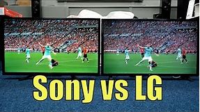 Sony 32W800 vs LG 32LQ63 32" TV's Side by Side HDTV and 4K Video Tests