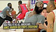 James Harden DESTROYS HS All Americans & Then TALKS TRASH! NBA Players vs Top High School Players!