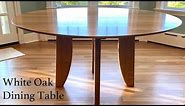 Make a Round Dining Table - 60" White Oak Modern Design