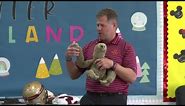 Coach Sloth has a few tricks up his sleeve to promote literacy and kindness