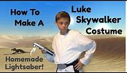 Make a DIY Luke Skywalker Costume and Lightsaber! (Star Wars)