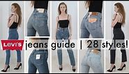 The ultimate try-on guide to women's Levi's jeans | EVERY STYLE! | 2018