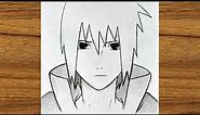 Anime drawing step by step || How To Draw Sasuke Uchiha step by step || Easy anime drawing