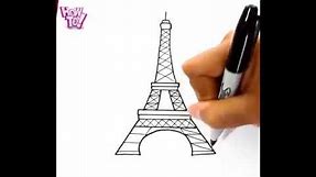 how to draw the eiffel tower SPECIAL EASY
