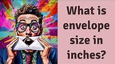 What is envelope size in inches?