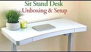 Tresanti 47" Adjustable Height Desk | Sit Stand Desk Unboxing & Setup |Adjustable Desk Unboxing 2022