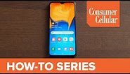 Samsung Galaxy A20: Home Screen Overview (2 of 16) | Consumer Cellular